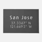 San Jose Latitude Longitude Deurmat (Voorkant)