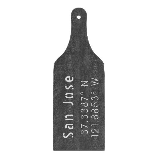 San Jose Latitude Longitude Snijplank (Voorkant)