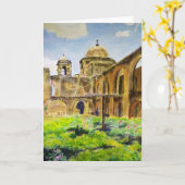 San Jose Mission in San Antonio, Texas Kaart (Gele Bloem)