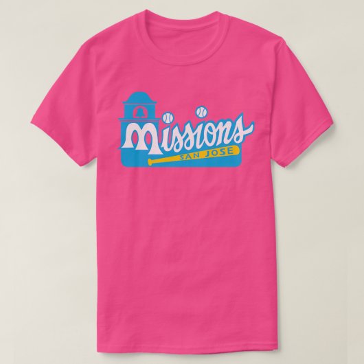 San Jose Missions Baseball T-shirt (Design voorkant)