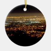 San Jose Night Skyline Keramisch Ornament (Voorkant)