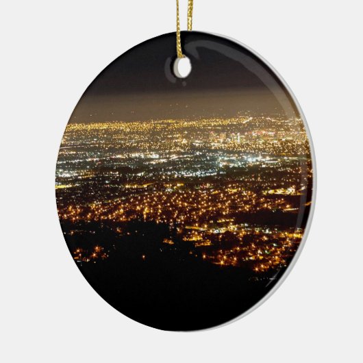 San Jose Night Skyline Keramisch Ornament (Links)