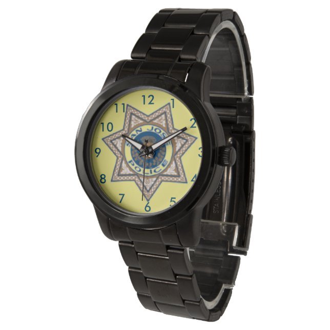 San Jose Politie Badge Watch Horloge (Gekanteld)