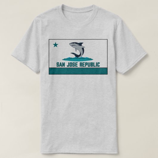San Jose Republiek - Shark City Parody T-shirt (Design voorkant)