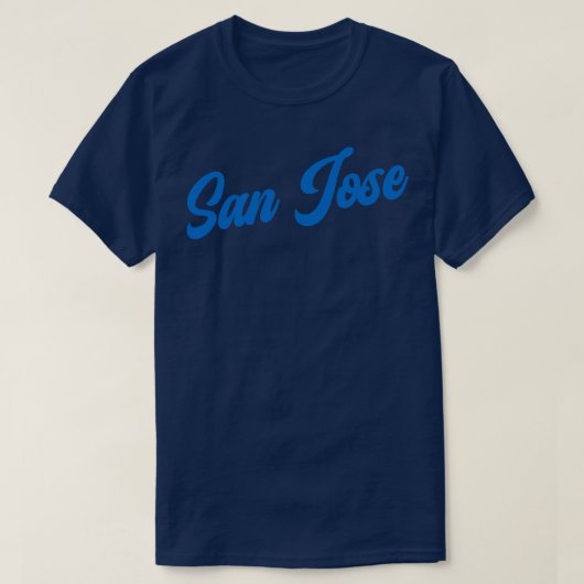 San Jose Retro San Jose aardbevingen Voetbal T-shirt (Design voorkant)