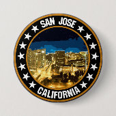 San Jose Ronde Button 7,6 Cm (Voorkant)