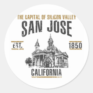 San Jose Ronde Sticker