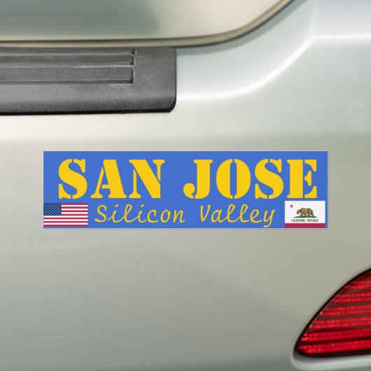 San Jose Silicon Valley Sticker (Op auto)