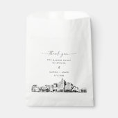 San Jose skyline bruiloft dank u favoriete tassen Bedankzakje (Voorkant)