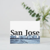 San Jose Skyline met San Jose in de Sky Briefkaart (Staand voorkant)