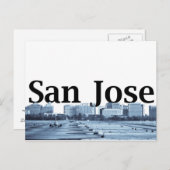 San Jose Skyline met San Jose in de Sky Briefkaart (Voorkant / Achterkant)