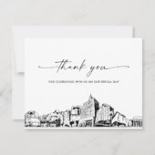 San Jose Skyline trouwfoto dank u kaart (Voorkant)