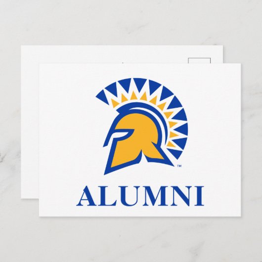 San Jose Staat Spartans Alumni Briefkaart (Voorkant / Achterkant)