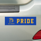 San Jose Staat Spartans Alumni Bumpersticker (Op auto)