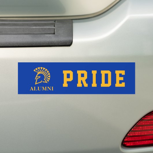 San Jose Staat Spartans Alumni Bumpersticker (Op auto)