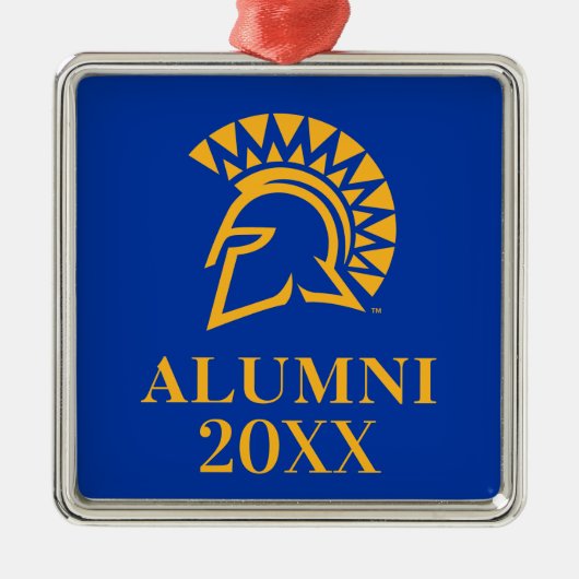San Jose Staat Spartans Alumni Metalen Ornament (Voorkant)