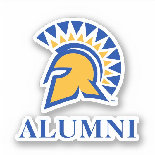 San Jose Staat Spartans Alumni Sticker (Voorkant)