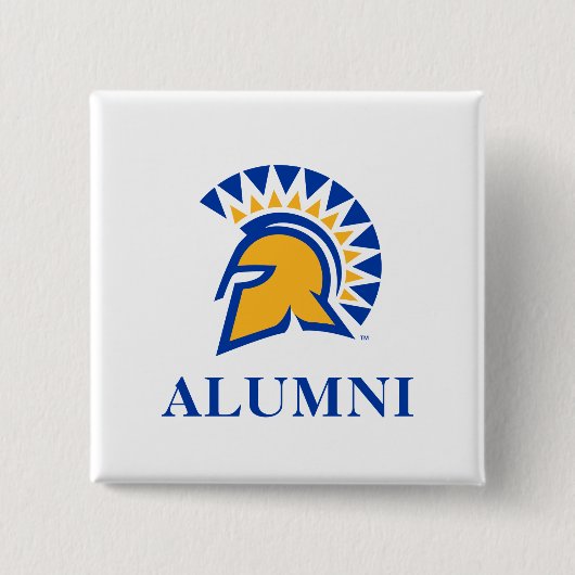 San Jose Staat Spartans Alumni Vierkante Button 5,1 Cm (Voorkant)