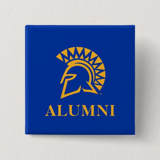 San Jose Staat Spartans Alumni Vierkante Button 5,1 Cm (Voorkant)