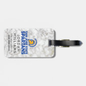 San Jose Staat Spartans Witmarmer Bagagelabel (Achterkant horizontaal)