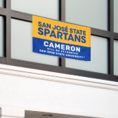 San Jose State | Afgestudeerde Zal Aanwezig Zijn Spandoek (Buitenkant Gebouw)