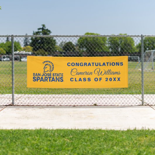 San Jose State | Afgestudeerden van de graduate kl Spandoek (Insitu)