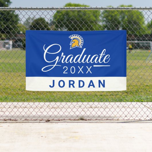 San Jose State | Afgestudeerden van de graduate kl Spandoek (Insitu)