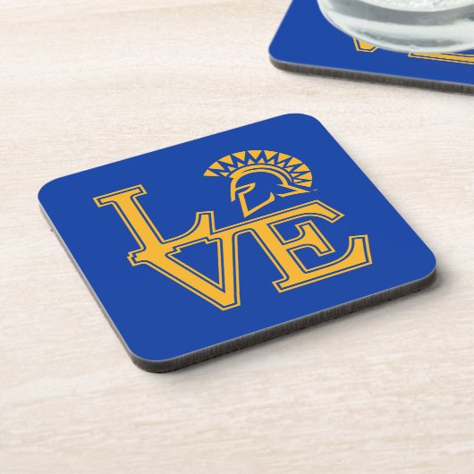 San Jose State Love Bier Onderzetter (Linkerzijde)