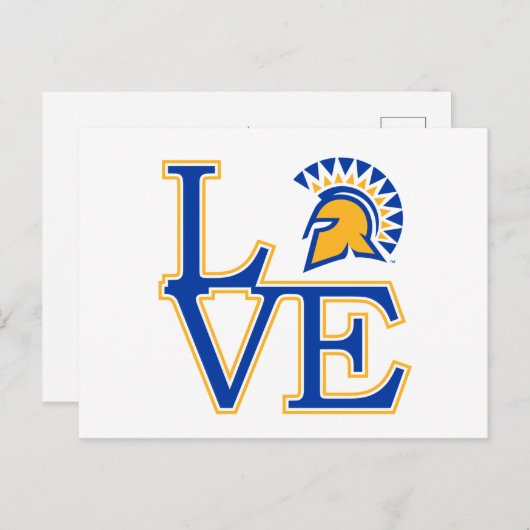 San Jose State Love Briefkaart (Voorkant / Achterkant)