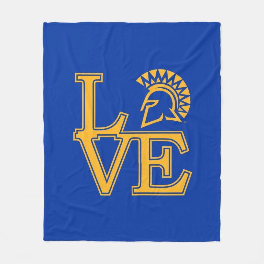 San Jose State Love Fleece Deken (Voorkant)