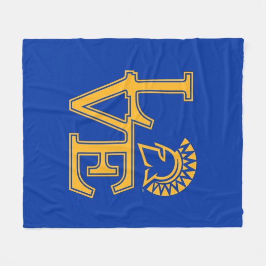San Jose State Love Fleece Deken (Voorkant (Horizontaal))