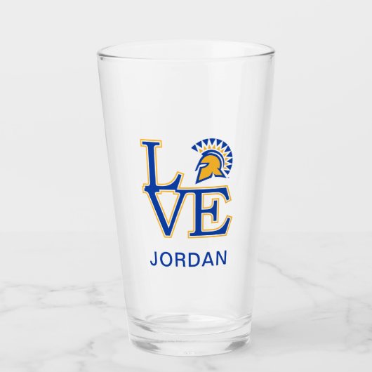San Jose State Love Glas (Voorkant)
