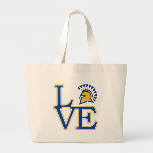 San Jose State Love Grote Tote Bag (Voorkant)