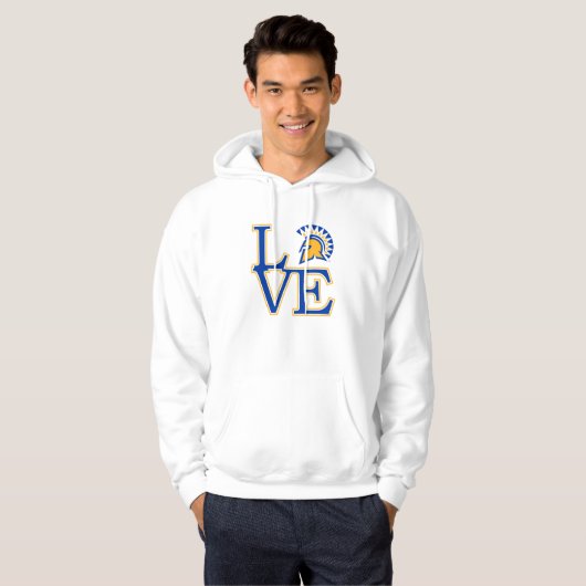 San Jose State Love Hoodie (Voorkant volledig)