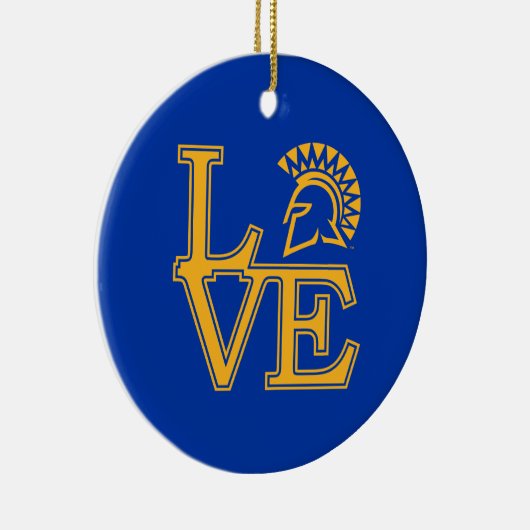 San Jose State Love Keramisch Ornament (Rechts)