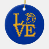 San Jose State Love Keramisch Ornament (Voorkant)
