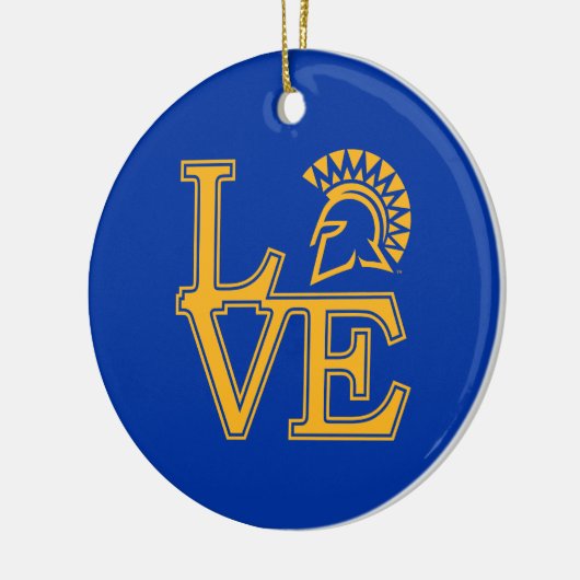 San Jose State Love Keramisch Ornament (Links)