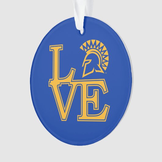 San Jose State Love Ornament (voorkant)