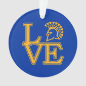 San Jose State Love Ornament (voorkant)