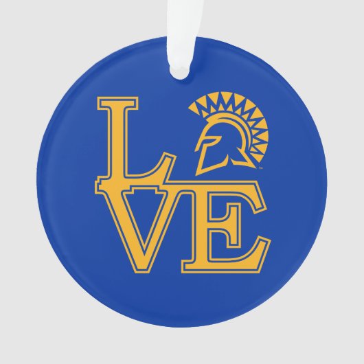 San Jose State Love Ornament (voorkant)