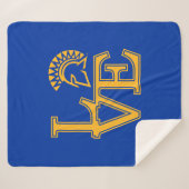 San Jose State Love Sherpa Deken (Voorkant (horizontaal))