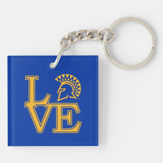 San Jose State Love Sleutelhanger (Achterkant)