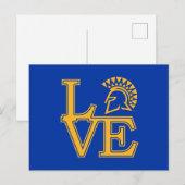 San Jose State Love Uitnodiging Briefkaart (Voorkant / Achterkant)