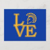 San Jose State Love Uitnodiging Briefkaart (Voorkant)