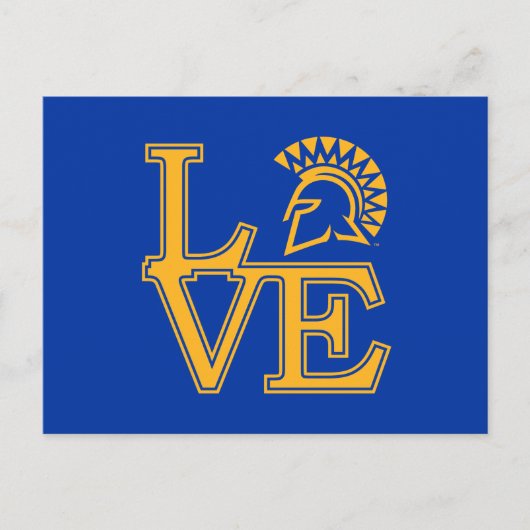 San Jose State Love Uitnodiging Briefkaart (Voorkant)