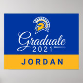 San Jose State Spartans 2021 Afstuderen Poster (Voorkant)