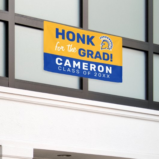 San Jose State Spartans | AFSTUDEREN Spandoek (Buitenkant Gebouw)