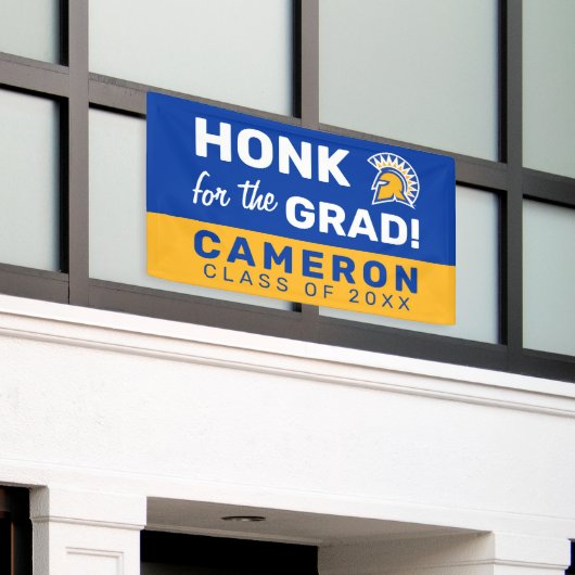 San Jose State Spartans | AFSTUDEREN Spandoek (Buitenkant Gebouw)