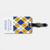 San Jose State Spartans argyle Bagagelabel (Achterkant horizontaal)