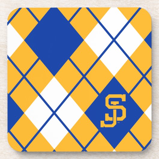 San Jose State Spartans argyle Bier Onderzetter (Voorkant)
